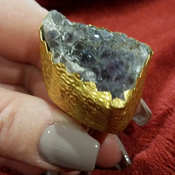 Farmer's Market ~ Amethyst Drusy Ring - Picture 2 of 7